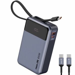 Tough On 65W 20000mAh Power Bank Built-in USB-C Cable
