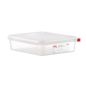 Araven Polypropylene Airtight Gastronorm Food Storage Container With Lids 1/2 Gn 4l 65mm 4 Pack