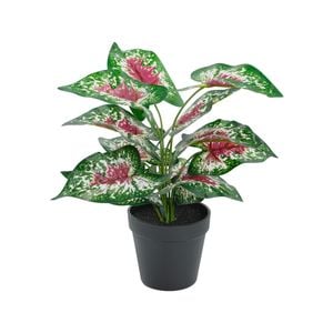 UN-REAL 40cm Purple Caladium Artificial Plant