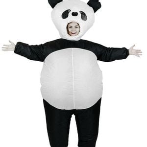 Inflatable Black And White Giant Panda Adults Animal Costume - One Size