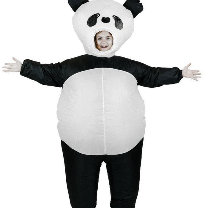 Inflatable Black And White Giant Panda Adults Animal Costume - One Size