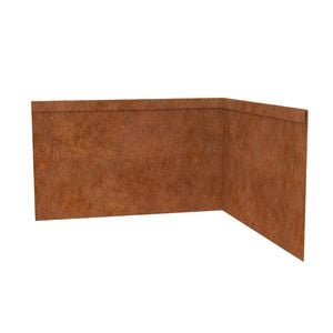 TerraForm Edging 185mmH x 610mmW  2.5mm Gauge Corten Steel Inside Corner