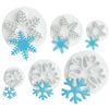 Catzon 6 Pcs Snowflake Cookie Cutter Set
