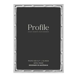 Profile Bamboo Silver 5x7 Photo Frame