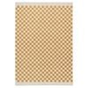 Loopsie-230cm X 160cm-segundo Yellow And Cream Checkered Washable Rug