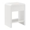Faye Bedside Unit Side Table 1 Drawer White