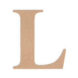 All Set 9cm MDF Alphabet Letter L