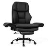 Costway Cross Legged Office Chair Big Tall Executive Reclining Black