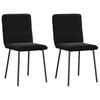 vidaXL Dining Chairs 2 pcs Black Velvet kitchen chair dining seat