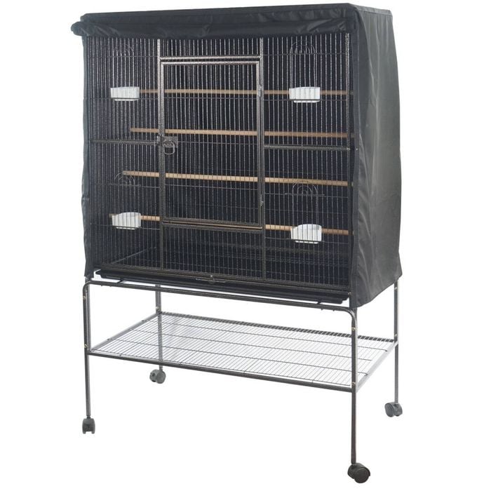 YES4PETS 158 cm Large Bird Cage Parrot Budgie Aviary With Stand & Cover
