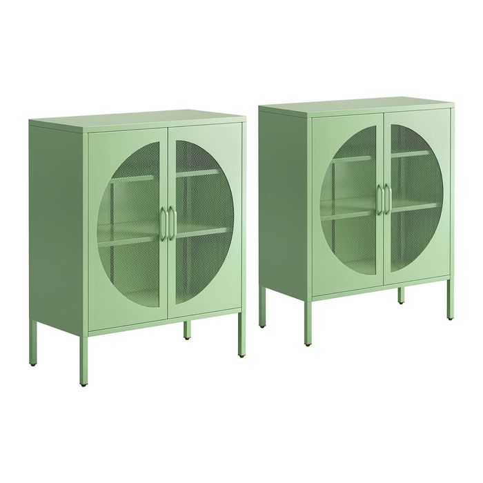 Artiss 2x Buffet Sideboard Cabinet Elsa Green