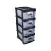 Taurus A3 Charcoal 4 Drawer Storage