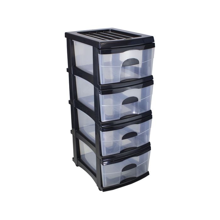 Taurus A3 Charcoal 4 Drawer Storage
