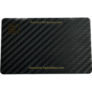Tap and Share Carbon Fibre Contactless Sharing Smart NFC Executive Business Card