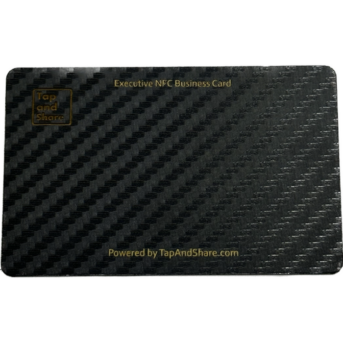 Tap and Share Carbon Fibre Contactless Sharing Smart NFC Executive Business Card