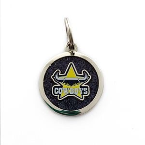 NRL Pet ID Tag - North Queensland Cowboys - Engravable - 25mm diameter