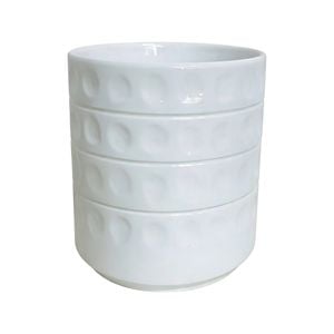Astin Sinclair 205 x 200mm White Dots Ceramic Pot