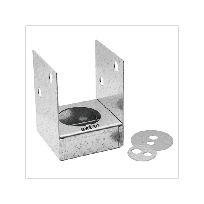 VUEPRO 90mm Galvanised Tradies Bolt Down Post Support