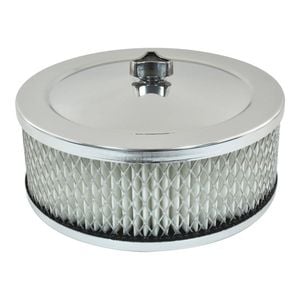 6-3/8" X 3" Air Cleaner Kit Chrome to Suit 2-5/8" Neck Carburetor suits 2 Barrel