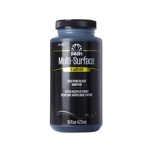 Folk Art 16Oz 473ml Pure Black Multi Surface Paint