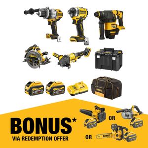 DeWALT 18V/54V XR Mixed Voltage 5 Piece Combo Kit - 9.0Ah DCZ503X2-XE