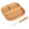 Tiny Dining Bamboo Segmented Baby Weaning Plate & Fork Set