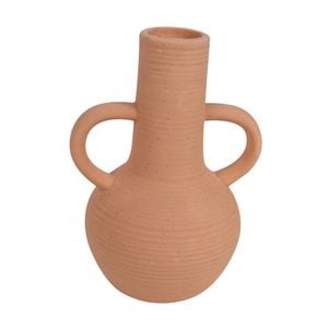 Maine & Crawford Paola 15.5cm Textured Ceramic Vase - Terracotta