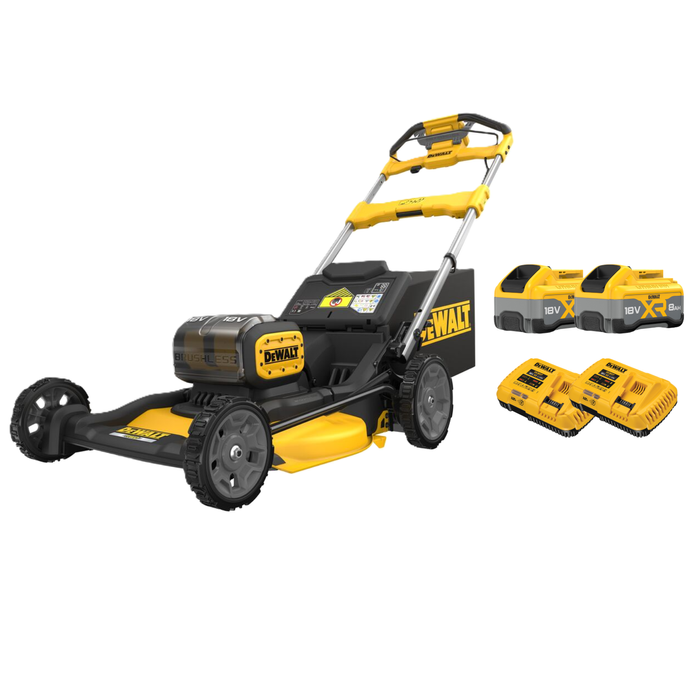 DeWALT 2 x 18V XR 21" Self-Propelled Mower - 8.0Ah Kit DCMWSP156W2-XE