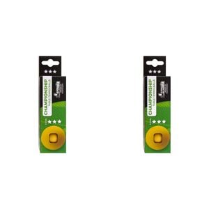 2x 3PK Formula Sports 4cm Championship Balls 3 Stars - Orange