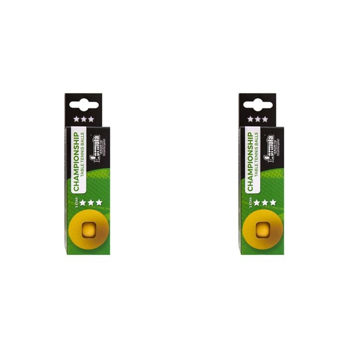 2x 3PK Formula Sports 4cm Championship Balls 3 Stars - Orange