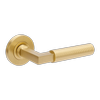 Zanda Satin Brass Zurich Fluted Passage Set