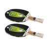 2PK Sunflex Prime S10 Table Tennis Bat/Paddle for Starters No Sponge Pips Out