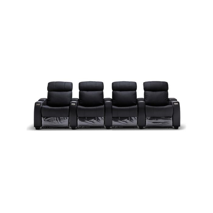 Anna Electric 4 Seater Home Theatre Recliner Top Grain Geniune Leather
