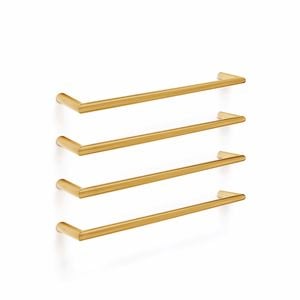 Forme 850mm Round Brushed Gold PVD Single Heated Rail
