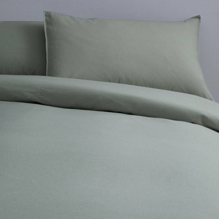 Canningvale Queen Cozi Cotton Quilt Cover Set - Mineral Green