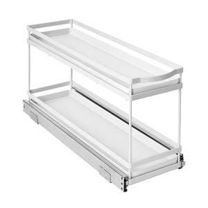 EzyStorage 150 x 500mm White Förma 2-Tier Pull-Out Drawer