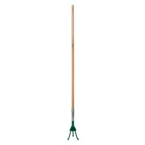 Cyclone 3 Prong Cultivator Long Timber Handle