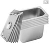SOGA 6X 1/3 GN Pan 20cm With Lid – Stainless Steel