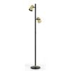 Telbix Deny Contemporary Standing Floor Lamp Light Metal Black Gold