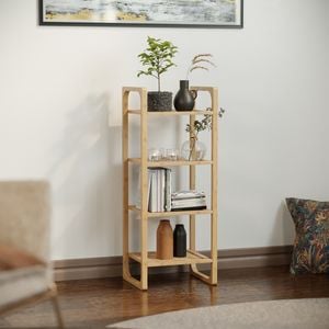 Product.Flexi Storage Living 37 x 30 x 92.5cm 4 Tier Bamboo Storage Shelf.0184325.AU.productOtherMedia.1