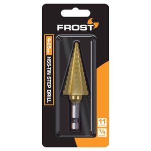 Frost 4-25mm 11 Steps HSS-TiN Step Drill