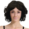 CURLY BOB WIG Hair Party Costume Halloween Fancy Dress Up 60s 70s Cosplay Black