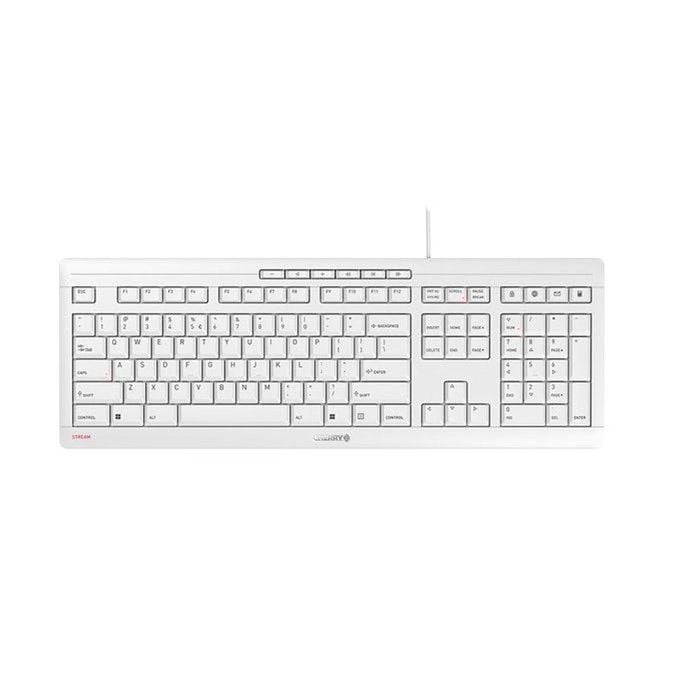 Cherry Stream Wired Keyboard For Office (white)