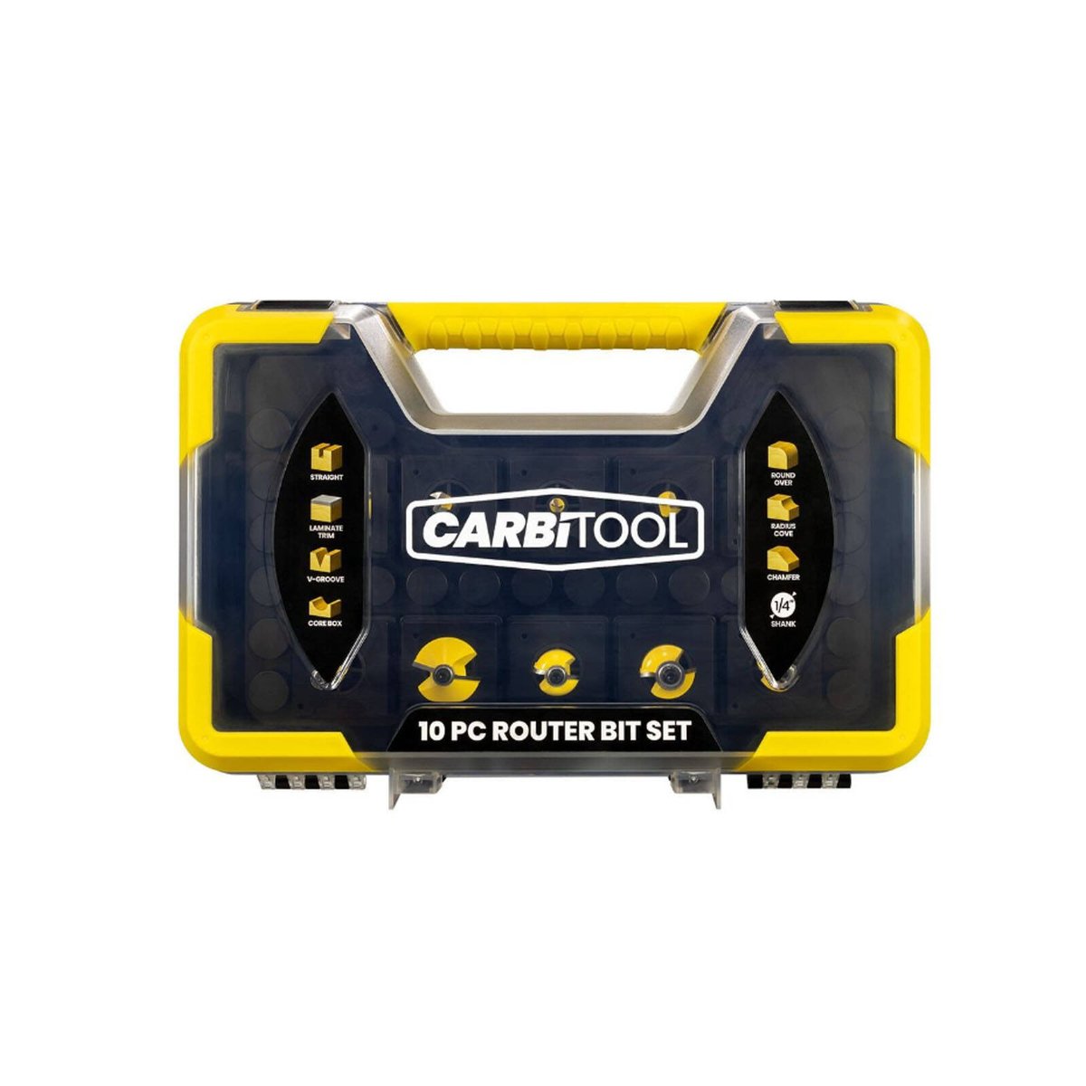 Carbitool 1/4" Shank TCT Router Bit Set Bunnings New Zealand