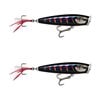 2x Rapala 9.5cm Skitter Pop Elite Topwater Fishing Lures - Gilded Night Aurora