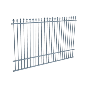 ProtectorAl 2400 x 1500mm Deep Ocean Aluminium Spear Top Pool Fence Panel With Mid Rail