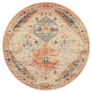 Heritage 854 Autumn 150x150cm Round - Small Pet Friendly Power Loomed Rug