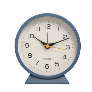 Catzon Analog Alarm Clock With Light Slient Battery Operated-blue