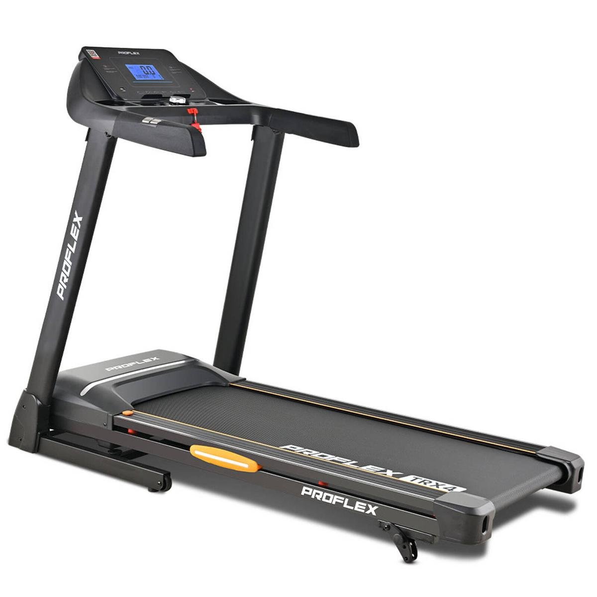 PROFLEX TRX4 Treadmill Running Machine Medium Foldable Auto Lubrication Bluetooth USB Music Pulse Sensors Fitness Tracker Bunnings Australia