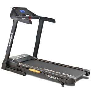 PROFLEX TRX4 Treadmill Running Machine, Medium, Foldable, Auto-Lubrication, Bluetooth, USB Music, Pulse Sensors, Fitness Tracker